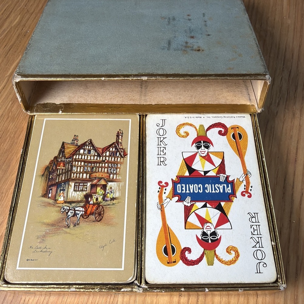 Set Of 2 Decks Western Publishing Company Playing Cards Made In USA